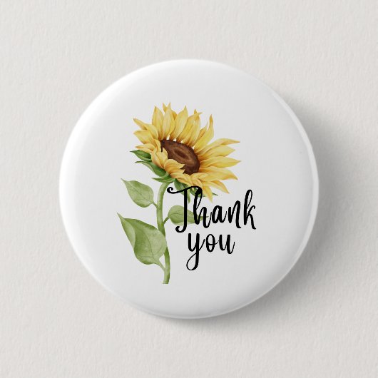 Badge Rond 5 Cm Tournesol (Devant)