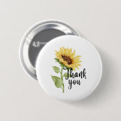Badge Rond 5 Cm Tournesol (Devant & derrière)