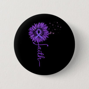 Badge Rond 5 Cm Tournesol de foi Heimerheimer Violet Heimerheimer