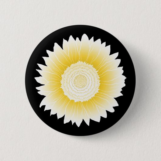 Badge Rond 5 Cm tournesol jaune (Devant)