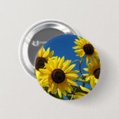 Badge Rond 5 Cm Tournesols (Devant & derrière)