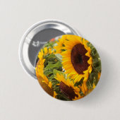 Badge Rond 5 Cm Tournesols (Devant & derrière)
