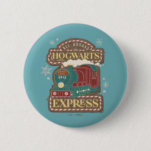 Badge Rond 5 Cm Tous à bord du Biscuit de Noël du HOGWARTS™ Expres