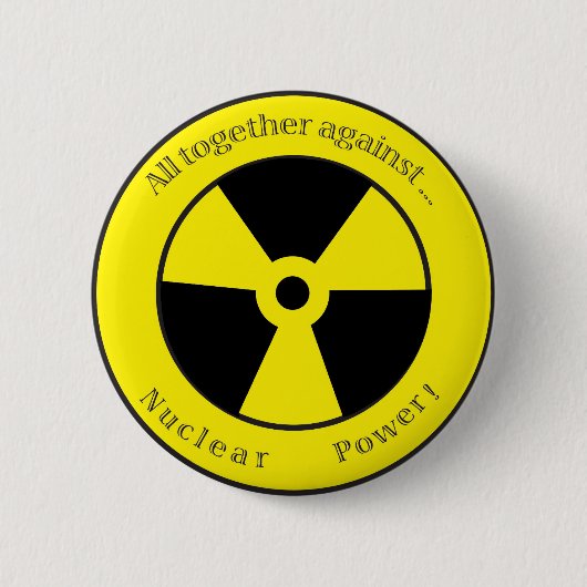 Badge Rond 5 Cm Tous contre… l'énergie nucléaire ! (Devant)