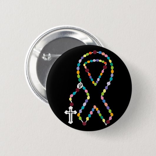 Badge Rond 5 Cm Tous les cancers, ça compte, la sensibilisation To (Devant & derrière)