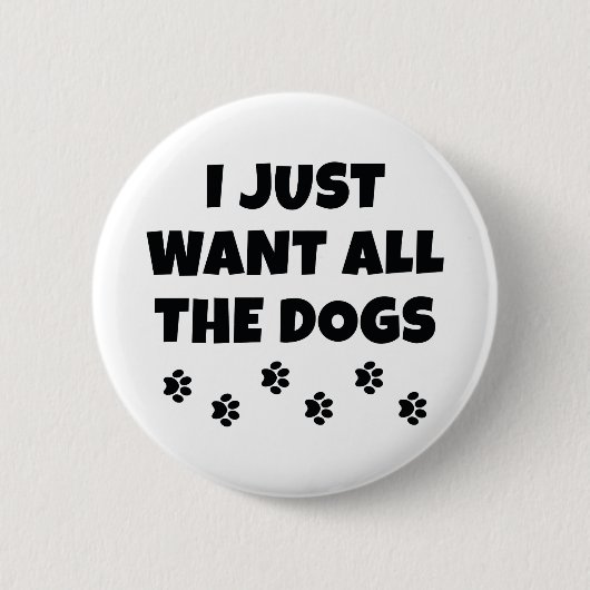 Badge Rond 5 Cm Tous Les Chiens (Devant)