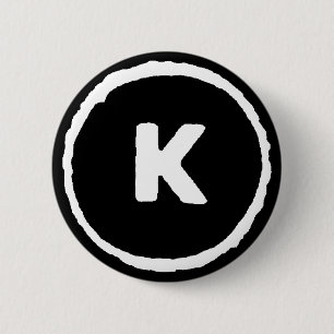 Badge Rond 5 Cm Tous les droits annulés Noir pour vous