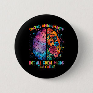 Badge Rond 5 Cm Tous les grands esprits ne pensent pas comme Embra