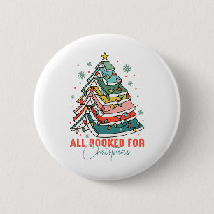 Badge Rond 5 Cm Tous Réservés Pour Noël Livre Arbre de Noël Lumièr