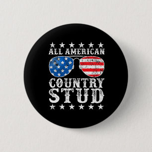 Badge Rond 5 Cm Tout Américain Stud Boy Country 4 Juillet Drapeau