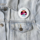 Badge Rond 5 Cm Tout Arrive par Vagues (En situation)