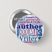 Badge Rond 5 Cm Tout au sujet des auteurs bleus (Devant & derrière)