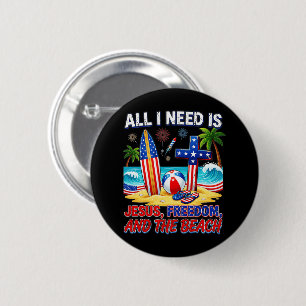 BADGE ROND 5 CM TOUT CE DONT J'AI BESOIN EST JÉSUS