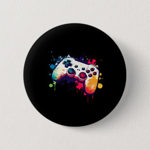 Badge Rond 5 Cm Tout Ce Que Jeu Vidéo Contrôleur Gamer Me Garde
