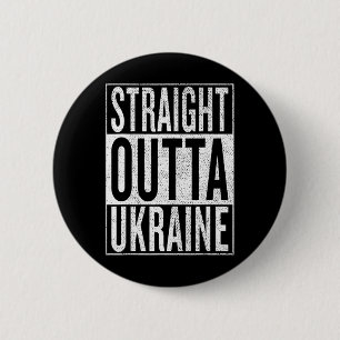 Badge Rond 5 Cm Tout droit d'Ukraine Super idée de voyage et de ca