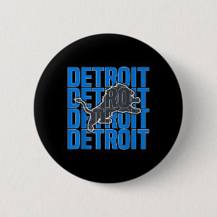 Badge Rond 5 Cm Tout en détermination - Detroit Cool Retro Amoureu