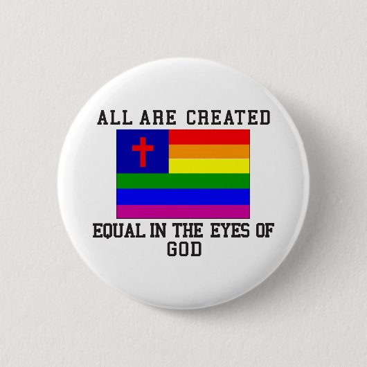 Badge Rond 5 Cm Tout est égal créé (Devant)