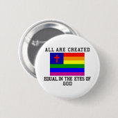 Badge Rond 5 Cm Tout est égal créé (Devant & derrière)