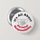 Badge Rond 5 Cm Tout est question de responsabilité personnelle (Devant & derrière)