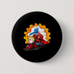 Badge Rond 5 Cm Tout le monde à bord du train Trump 2024 l'avenir