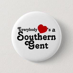 Badge Rond 5 Cm Tout le monde coeurs un monsieur du sud
