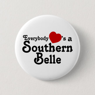 Badge Rond 5 Cm Tout le monde coeurs une belle du sud