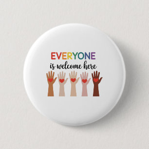 Badge Rond 5 Cm Tout Le Monde Est Bienvenue Ici Idaho Enseignant 4