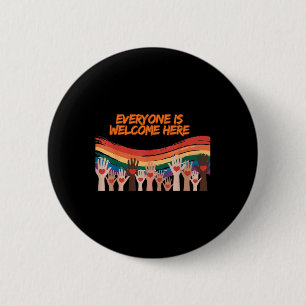 Badge Rond 5 Cm Tout Le Monde Est Le Bienvenu Ici Enseignant Idaho
