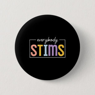 Badge Rond 5 Cm Tout Le Monde Stims Neurodiversité Spirituel Ensei