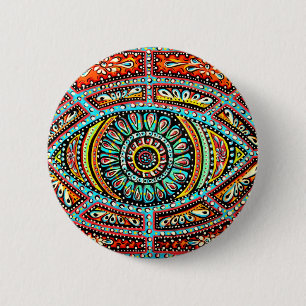 Badge Rond 5 Cm Tout l'oeil voyant
