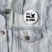 Badge Rond 5 Cm Tout que je fais est victoire au bowling de (En situation)