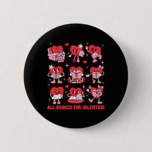 Badge Rond 5 Cm Tout réservé pour le livre de lecture de cœur de b