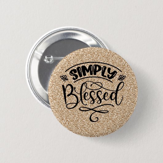 Badge Rond 5 Cm Tout simplement béni (Devant & derrière)