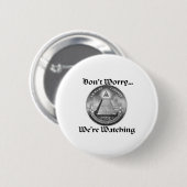 Badge Rond 5 Cm tout-voir-oeil (Devant & derrière)