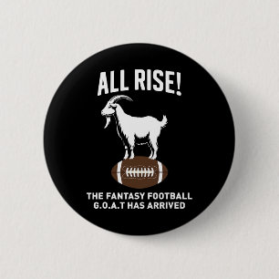 Badge Rond 5 Cm Toute Monter L'Imaginaire Chèvre De Football Est A