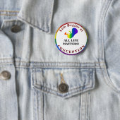 Badge Rond 5 Cm Toute Vie Compte ! Bouton de broche (En situation)