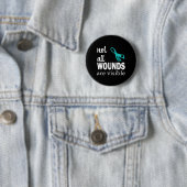 Badge Rond 5 Cm Toutes les blessures ne sont pas visibles (En situation)