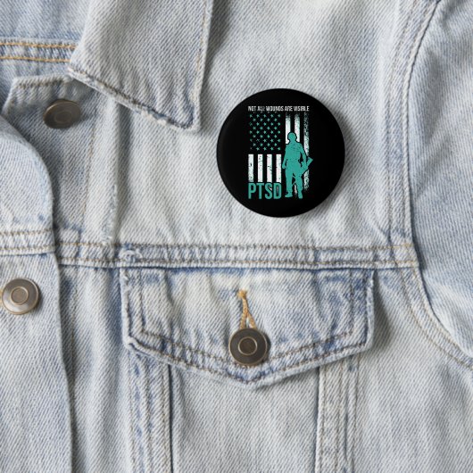 Badge Rond 5 Cm Toutes les blessures ne sont pas visibles - Sensib (En situation)
