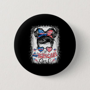 Badge Rond 5 Cm Toutes les filles américaines 4 juillet des Chemis