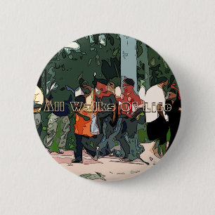 Badge Rond 5 Cm Toutes Les Marches De La Vie