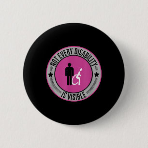 Badge Rond 5 Cm Toutes Les Personnes Handicapées Ne Sont Pas Des M
