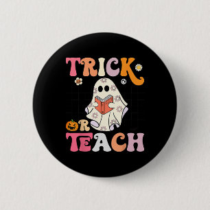 Badge Rond 5 Cm Tracer ou enseigner Super Halloween Fantôme Floral
