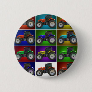 Badge Rond 5 Cm tracteur