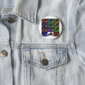 Badge Rond 5 Cm tracteur (En situation)