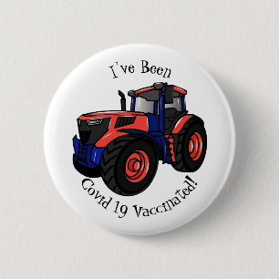 Badge Rond 5 Cm Tractor cartoon illustration