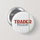 Badge Rond 5 Cm Trader Mindset – Discipline, Focus, Trading Psycho (Devant & derrière)