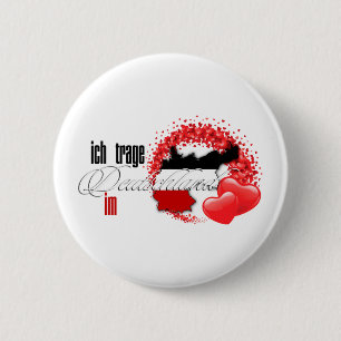 Badge Rond 5 Cm Trage Deutschland im Herzen d'Ich