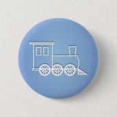 Badge Rond 5 Cm Train (Devant)