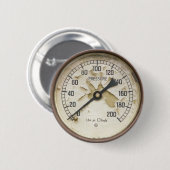 BADGE ROND 5 CM TRAIN À VAPEUR (Devant & derrière)