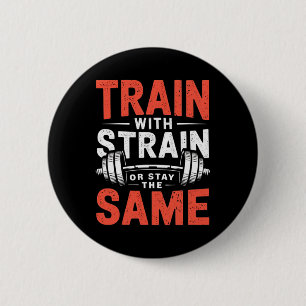 Badge Rond 5 Cm Train Avec Soudure - Fitness Bodybuilding Workout